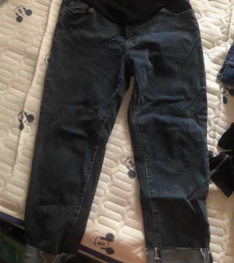 孕妇裤，牛仔铅笔裤，就穿过一两次 L码11...