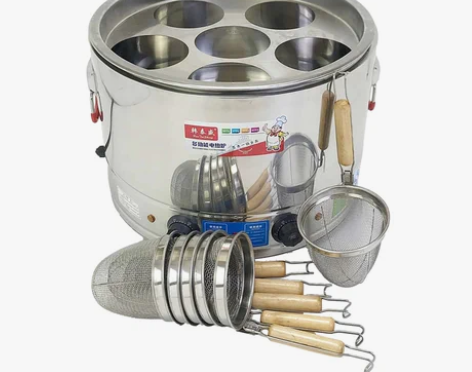 商用电热复底煮面炉麻辣烫关东煮六孔饺子锅煮...