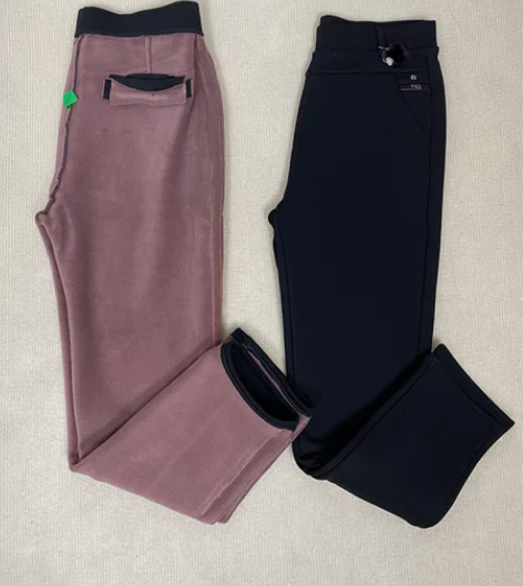 中老年人裤子秋冬季加绒加厚高腰妈妈保暖裤女...