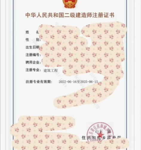 二级建造师个人挂靠，寻长期合作企业，注册地...