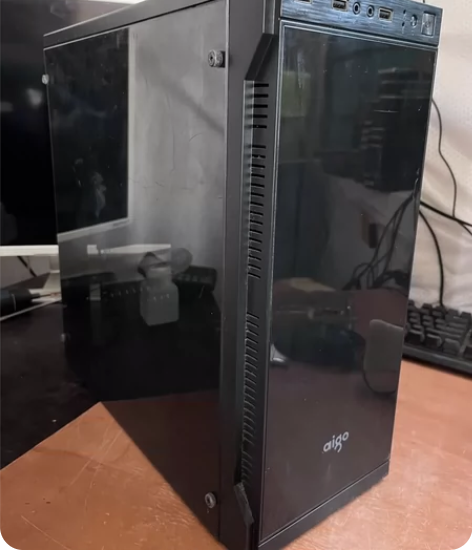 爱国者侧透机箱 Aigo机箱 台式机箱 普...