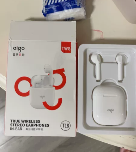 aigo蓝牙无线耳机T18 爱国者 用过一...