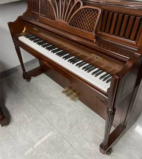 三益家用钢琴 二手立式原木色钢琴  款式可...