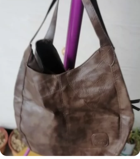 复古软皮韩版百搭托特包文艺简约单肩手提包多...