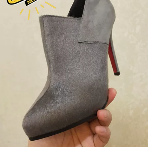 可伊可尖头细高跟短靴及踝靴单鞋。全新。尺码...