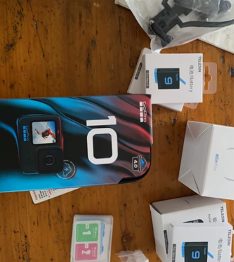gopro10，带全套配件：泰迅收纳三充+...