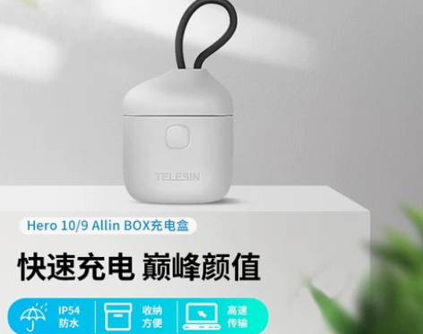 TELESIN泰迅gopro10充电器收纳...