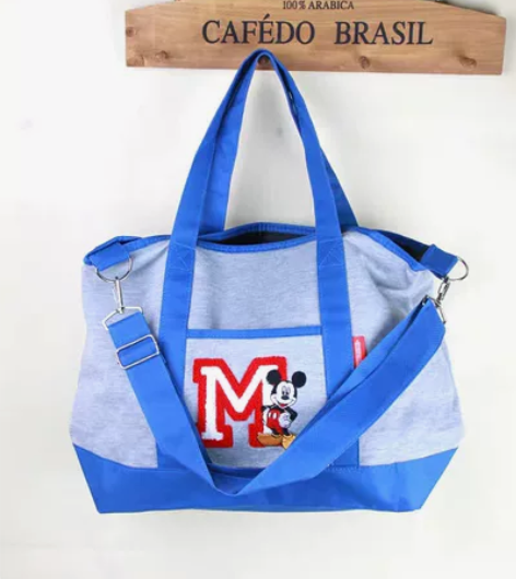 日韩针织牛津拼接单肩斜挎包可手提软包 女包...