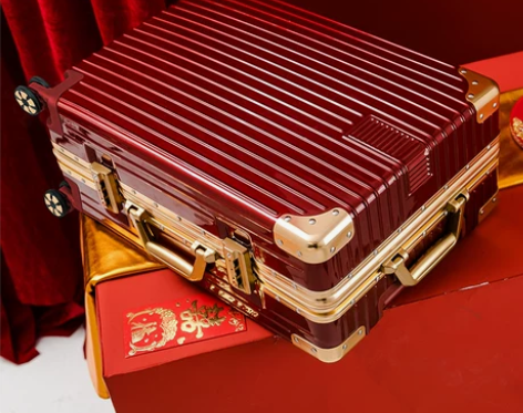 【年货价】结婚行李箱陪嫁箱红色箱子拉杆箱女...