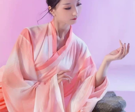 【闲置汉服】魏晋南北朝交领拼接广袖汉服上衣...