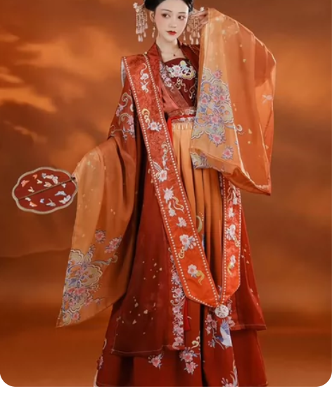 【半退坑包邮出】裳云兮-清平乐宋制霞帔汉服...