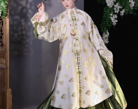 七只猫小葡萄原创明制汉服春秋竖领对襟长袄织...