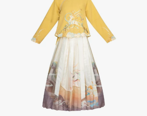 都城南庄汉服鹿呦呦袄裙套装明制汉服中国风原...