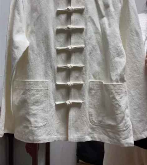 中国风男装复古衬衫春秋季唐装男禅衣汉服棉五...