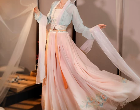 劲合画堂春汉服女正品原创对襟齐腰襦裙薄款重...