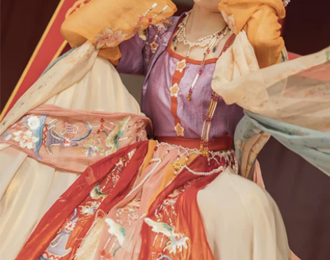 司南阁汉服女迦楼罗唐制紫色坦领半袖 感兴趣...