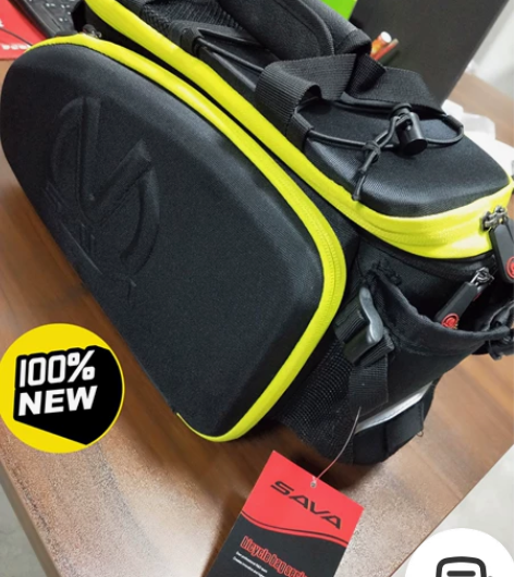 全新SAVA自行车后驮包货架包硬壳手提背负...