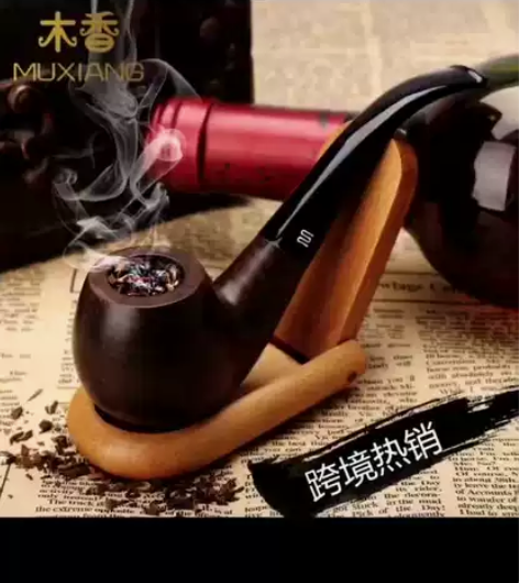 黑檀木烟斗丹麦大师指导制作，做工精致，实木...