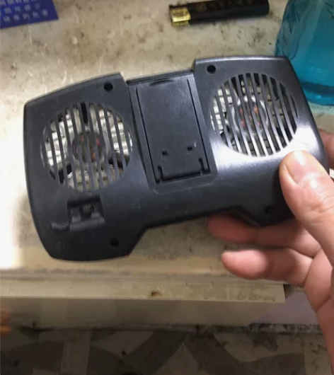 双风扇手机散热 带USB可给手机边散热边充...