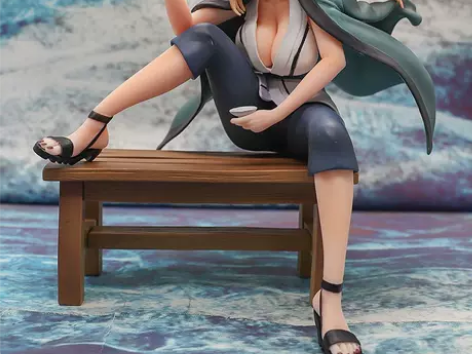 火影忍者木叶三忍坐姿饮酒纲手手办动漫模型