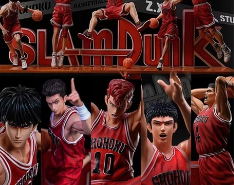 手办灌篮高手湘北五虎樱木赤木宫城流川枫三井...