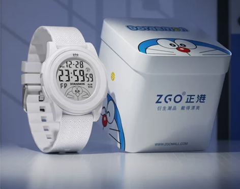 哆啦a梦电子手表女款初中学生高中儿童女孩防...