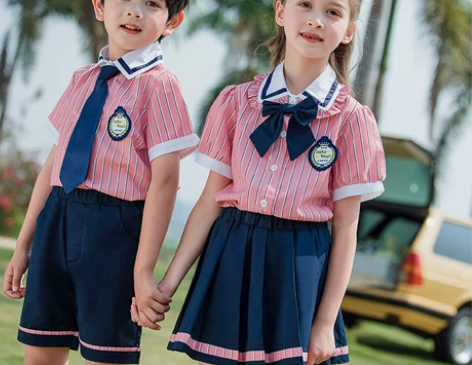幼儿园园服夏装毕业照服装英伦风小学生校服