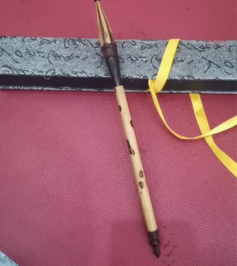 【典藏之作】汉唐狼毫笔湘妃竹狼毫中楷高档古...