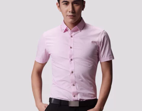 ?衬衫男短袖修身韩版夏季薄款商务休闲潮流职...