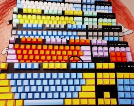 雷柏V500pro真机械键盘青轴黑轴红轴茶...