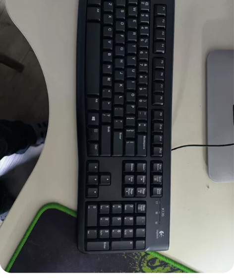 Logitech罗技k120有线键盘USB...