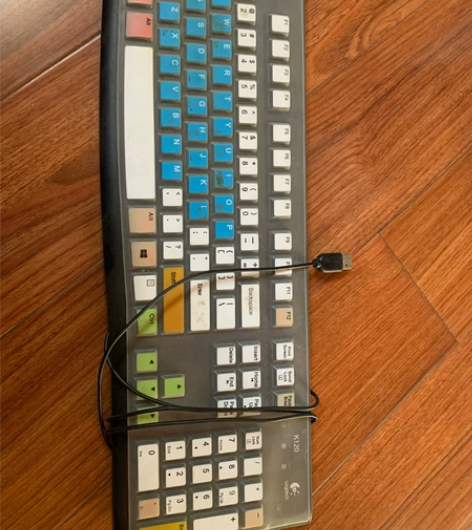 逻技k120键盘 送键盘保护膜 感兴趣的话...