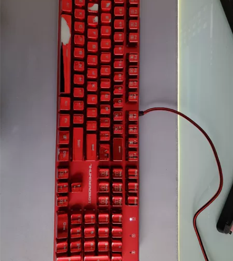 雷神红蜘蛛104键机械键盘 型号K75R ...