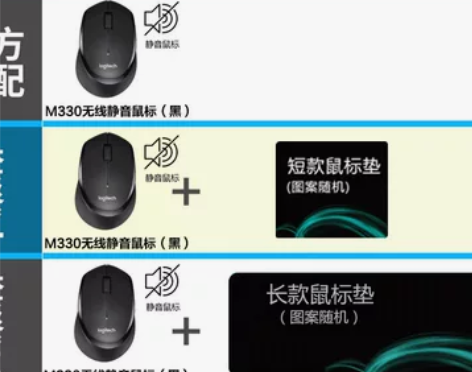 【官方旗舰店】罗技M330静音无线鼠标办公...