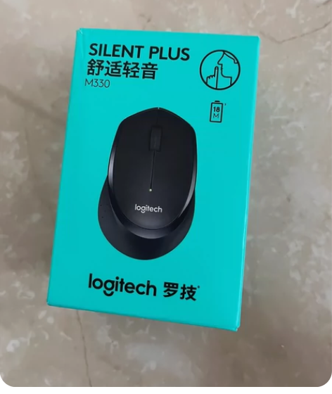 罗技无线鼠标m330 ，包装拆过，鼠标全新...