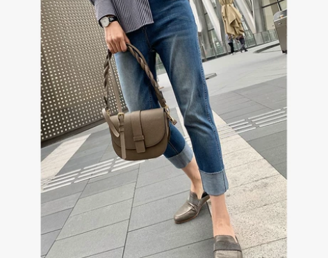 ?年轻的品格，G级感双侧线翻边仔裤！！穿出...