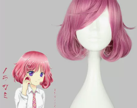 惠比寿小福假发 粉紫色短卷发 只戴过一次 ...