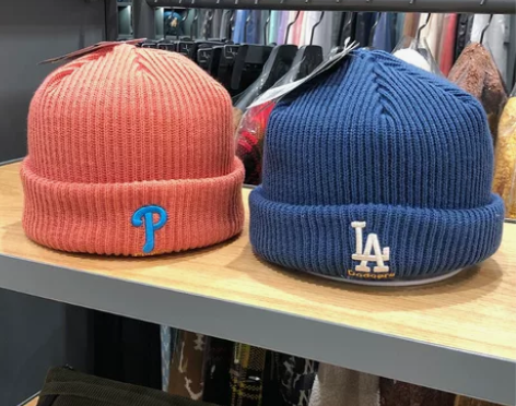 新款MLB韩国秋冬毛线帽，ins风NY针织...