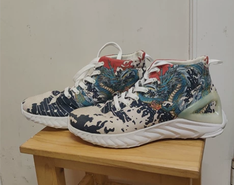 匹克态极x爱定客联名43码只穿过2次鞋底都...