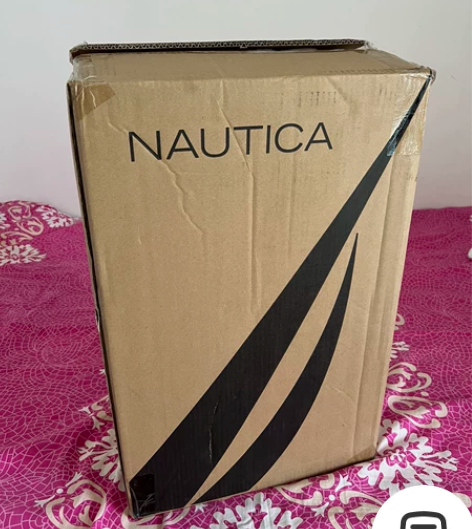 NAUTICA诺帝卡商务系横条纹拉杆箱旅行...