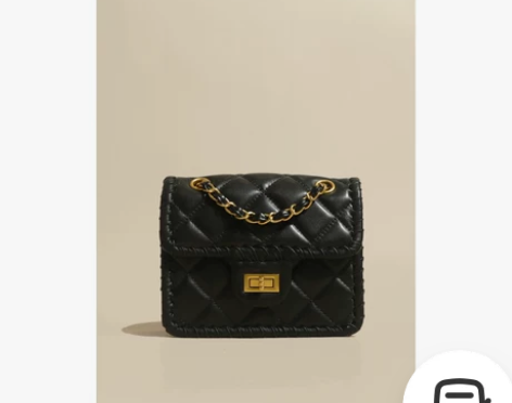 【腹肌商店】链条包 复古小香风菱格包包女高...