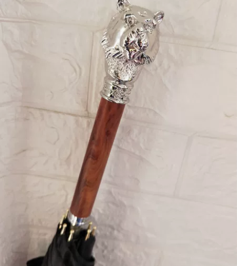 银色老虎头雨伞 感兴趣的话点“我想要”和我...