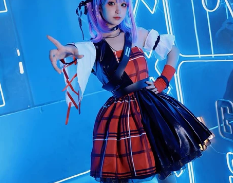 小乔音你心动cos m码 衣服全套+所有配...