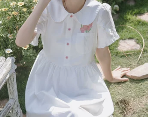 夏日会在晚餐后仙女裙超仙森系甜美初恋连衣裙...