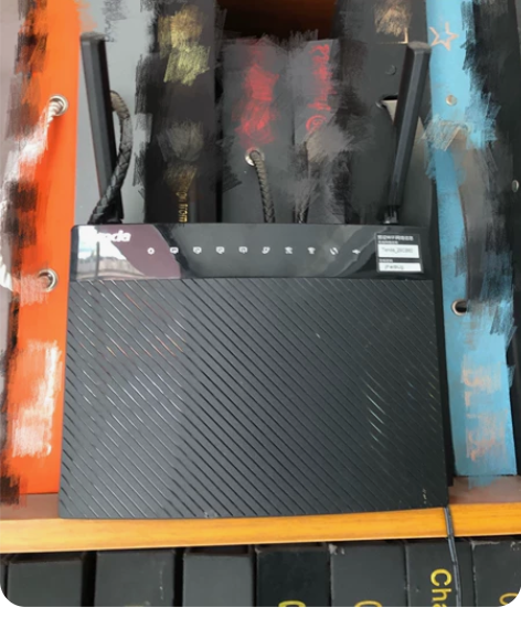 腾达AC9博通版千兆口1200M带支架 后...