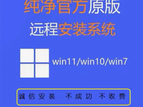 远程维修电脑、在线重装系统纯净版、重装做系...