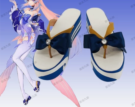 全新原神 珊瑚宫心海COS鞋cosplay...