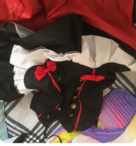 克鲁鲁cos服 五无假发，手袖，南瓜裤 只...