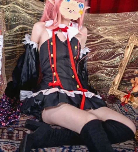 克鲁鲁cos服+鞋子+头饰+精灵耳+虎牙（...