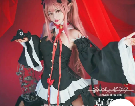 克鲁鲁cos服一套包括：假发（无头饰），服...